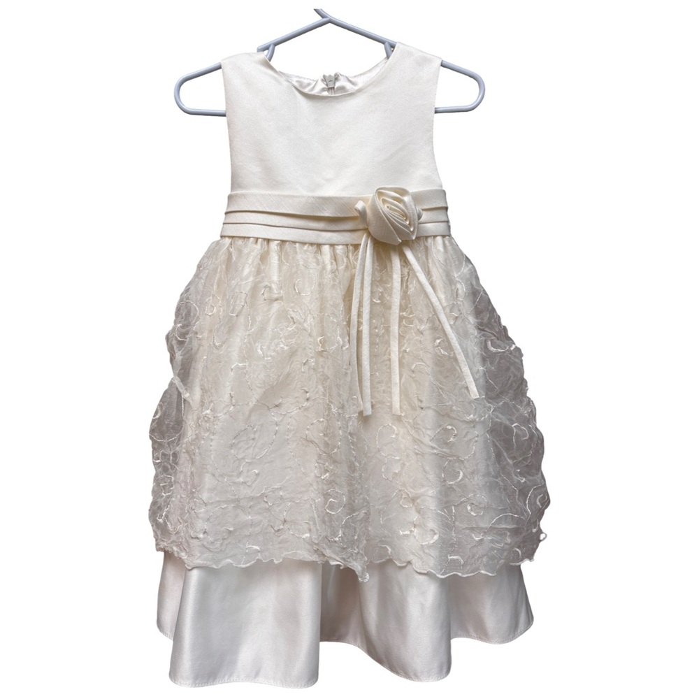 Cinderella Ivory Sleeveless Party Dress for Girls 2T (3 for $12 item)